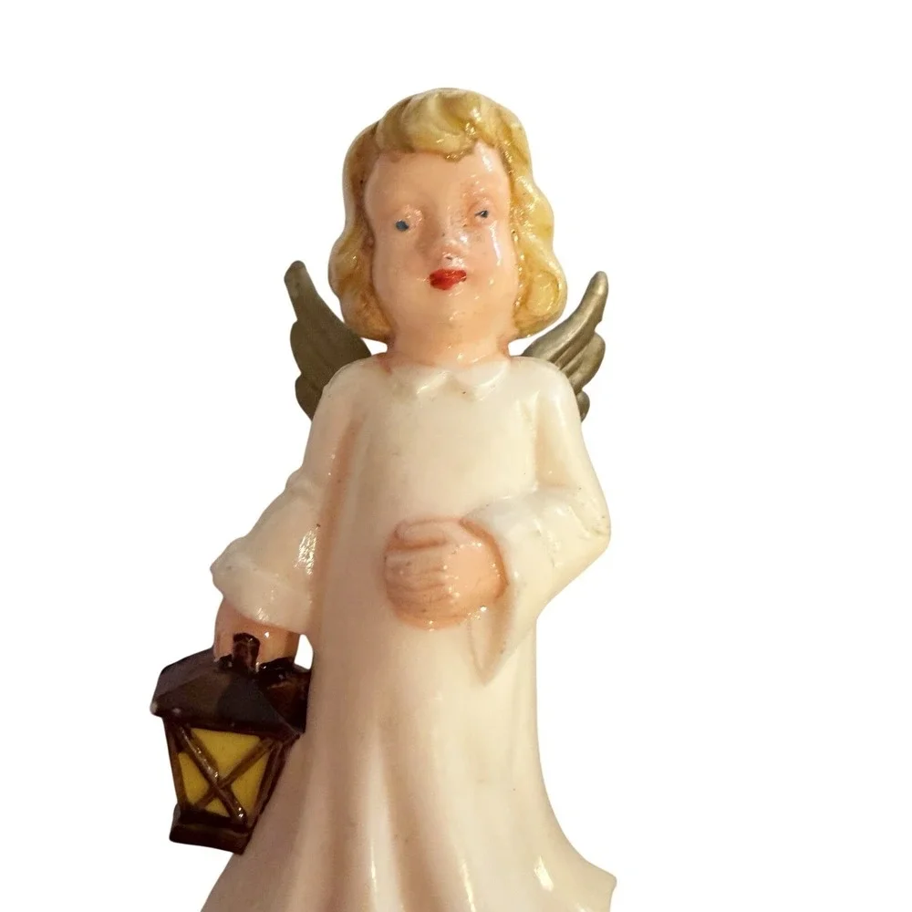 Vintage Cherub Angel Christmas Cupcake/Cake Toppers Made in Germany‎ Set (4)